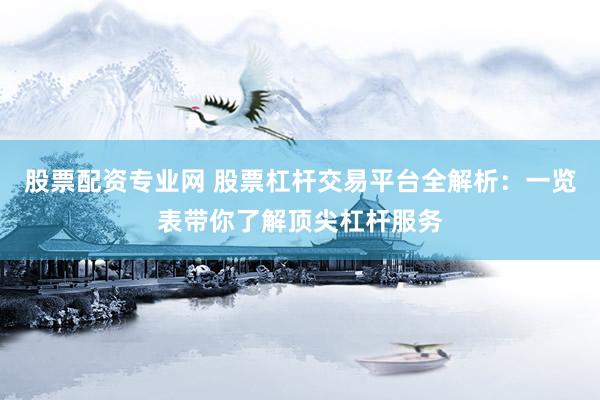 股票配资专业网 股票杠杆交易平台全解析：一览表带你了解顶尖杠杆服务